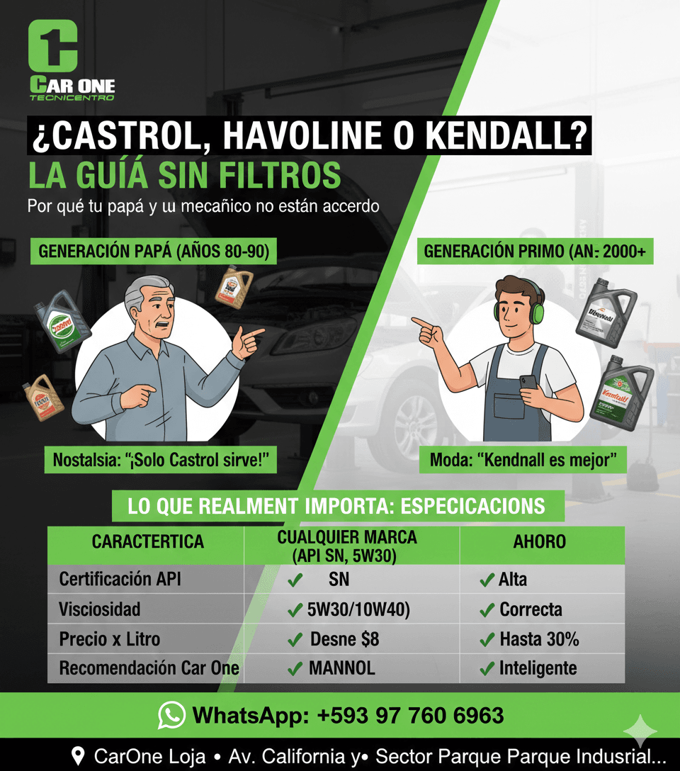 ¿Castrol, Havoline o Kendall? Por Qué Tu Papá y Tu Mecánico No Están de Acuerdo